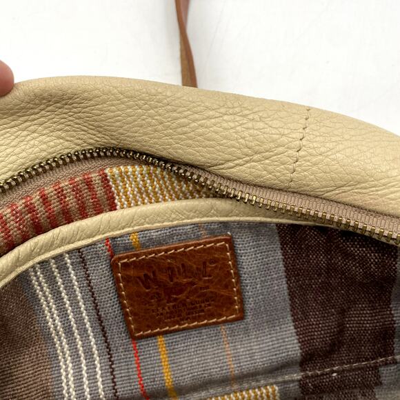 Will Leather Goods cream Rectangle Crossbody bag - Picture 6 of 7